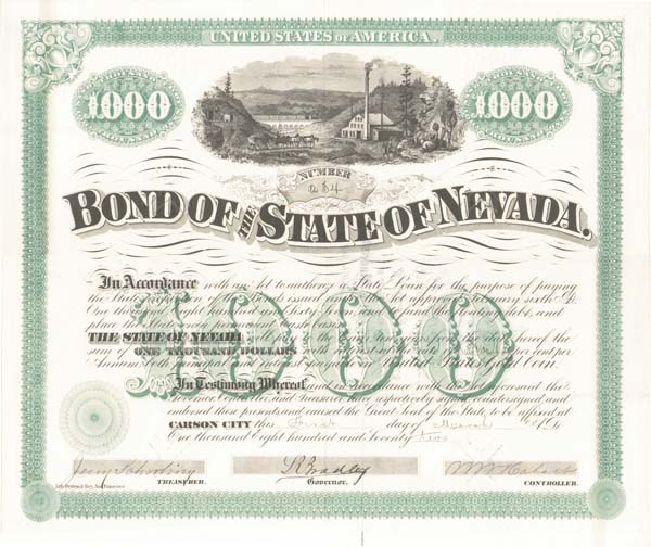 Bond of the State of Nevada